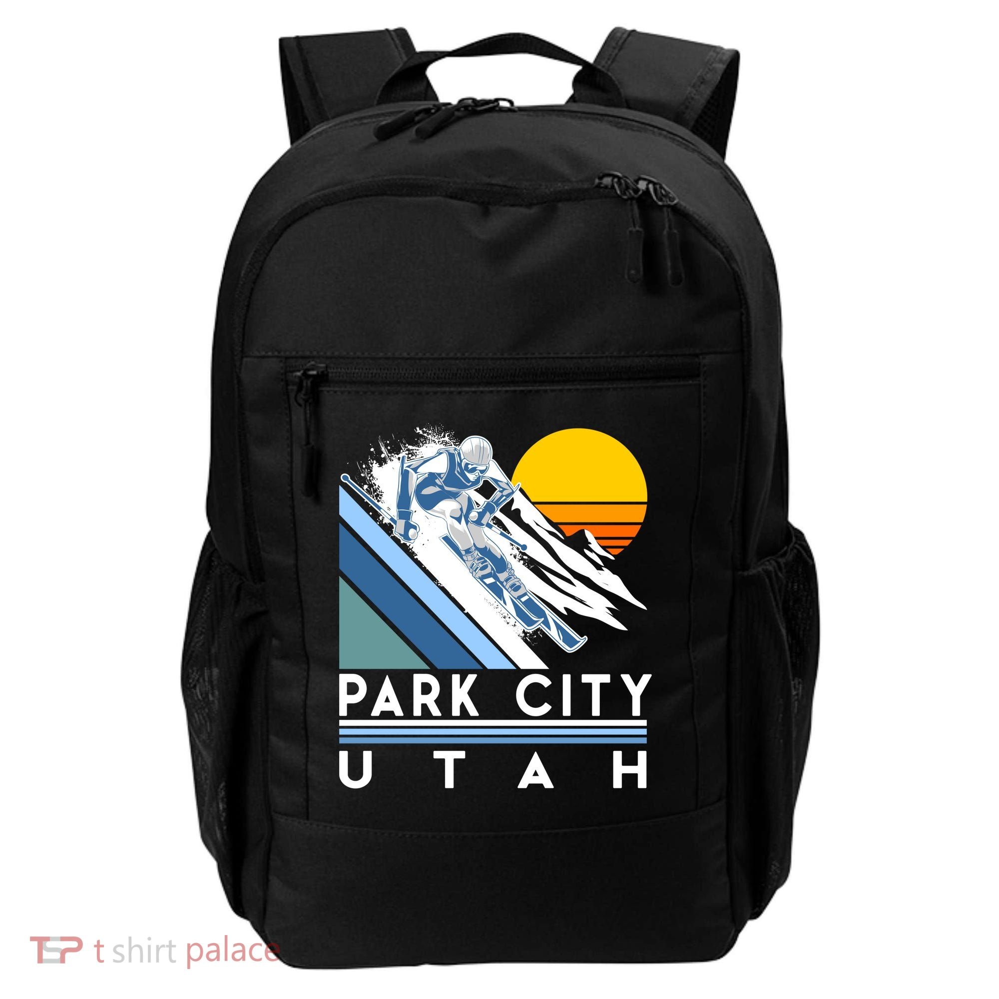 Park City Utah Retro Ski Cute Gift Backpack