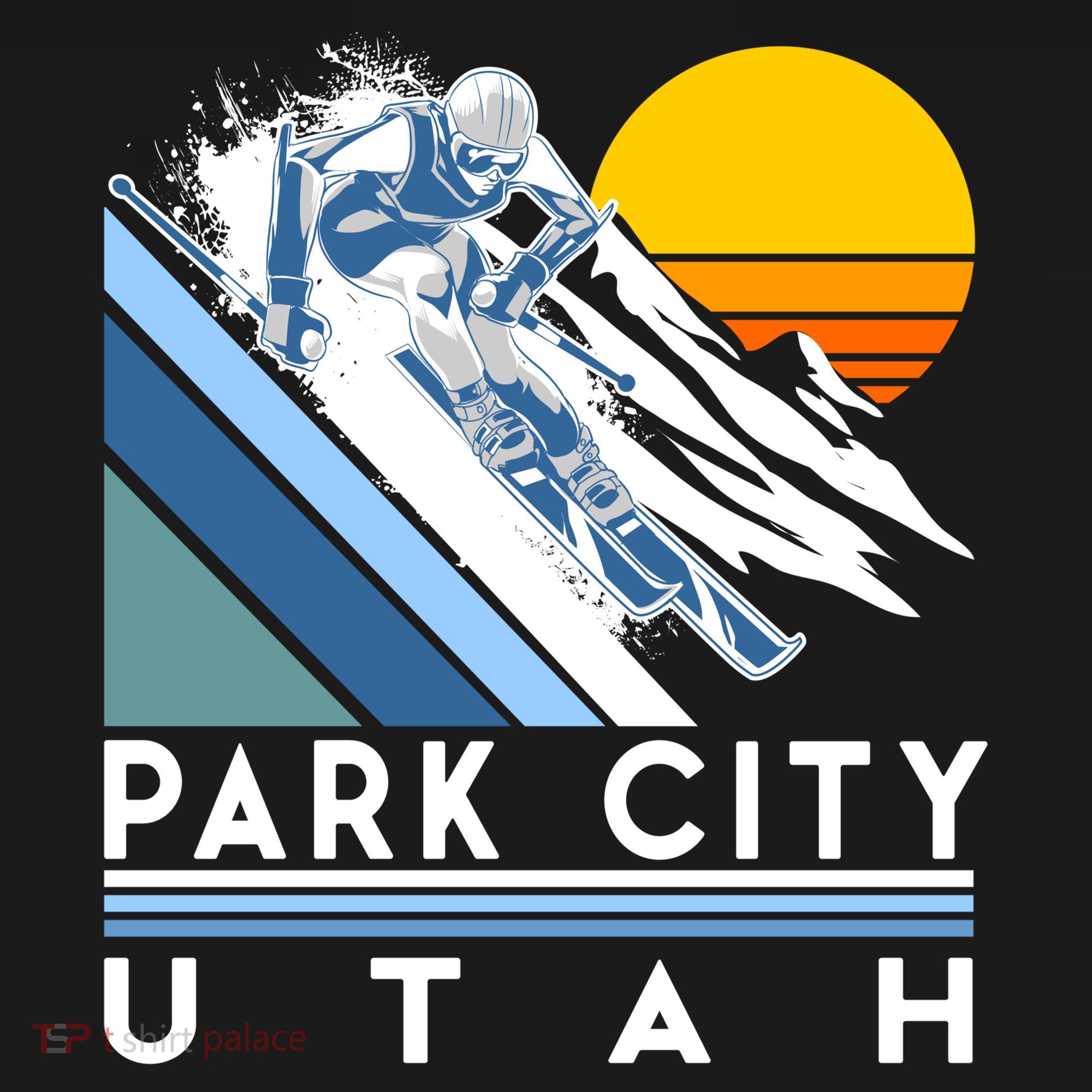 Park City Utah Retro Ski Cute Gift Backpack
