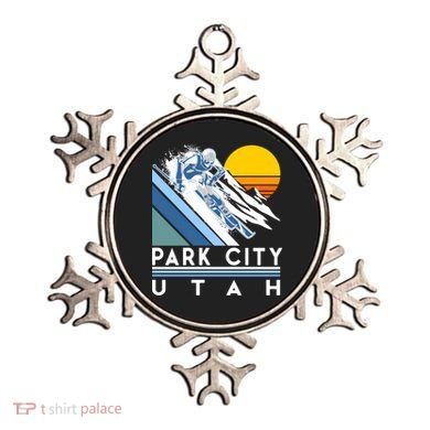 Park City Utah Retro Ski Cute Gift Ornament