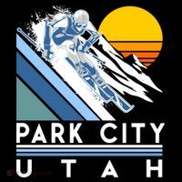 Park City Utah Retro Ski Cute Gift Ornament thumb 1