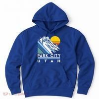 Park City Utah Retro Ski Cute Gift Hoodie thumb 0