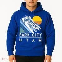 Park City Utah Retro Ski Cute Gift Hoodie thumb 2