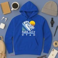 Park City Utah Retro Ski Cute Gift Hoodie thumb 3