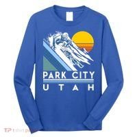 Park City Utah Retro Ski Cute Gift Long Sleeve Shirt thumb 0