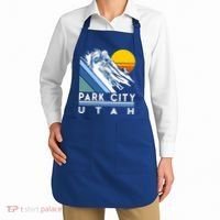 Park City Utah Retro Ski Cute Gift Apron thumb 2