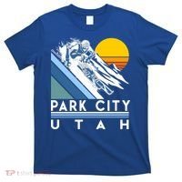 Park City Utah Retro Ski Cute Gift T-Shirt thumb 0