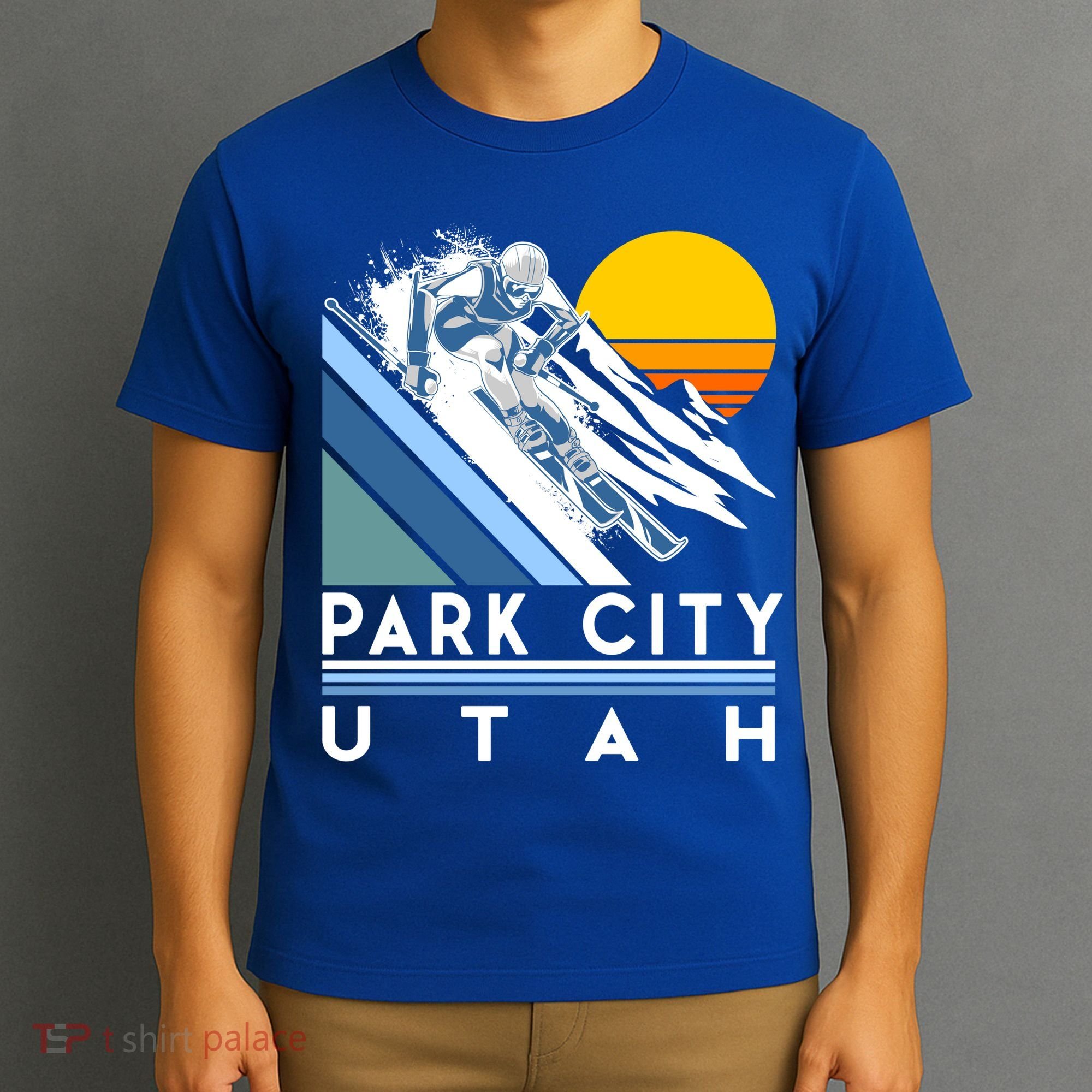 Park City Utah Retro Ski Cute Gift T-Shirt