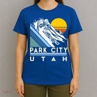 Park City Utah Retro Ski Cute Gift T-Shirt thumb 4