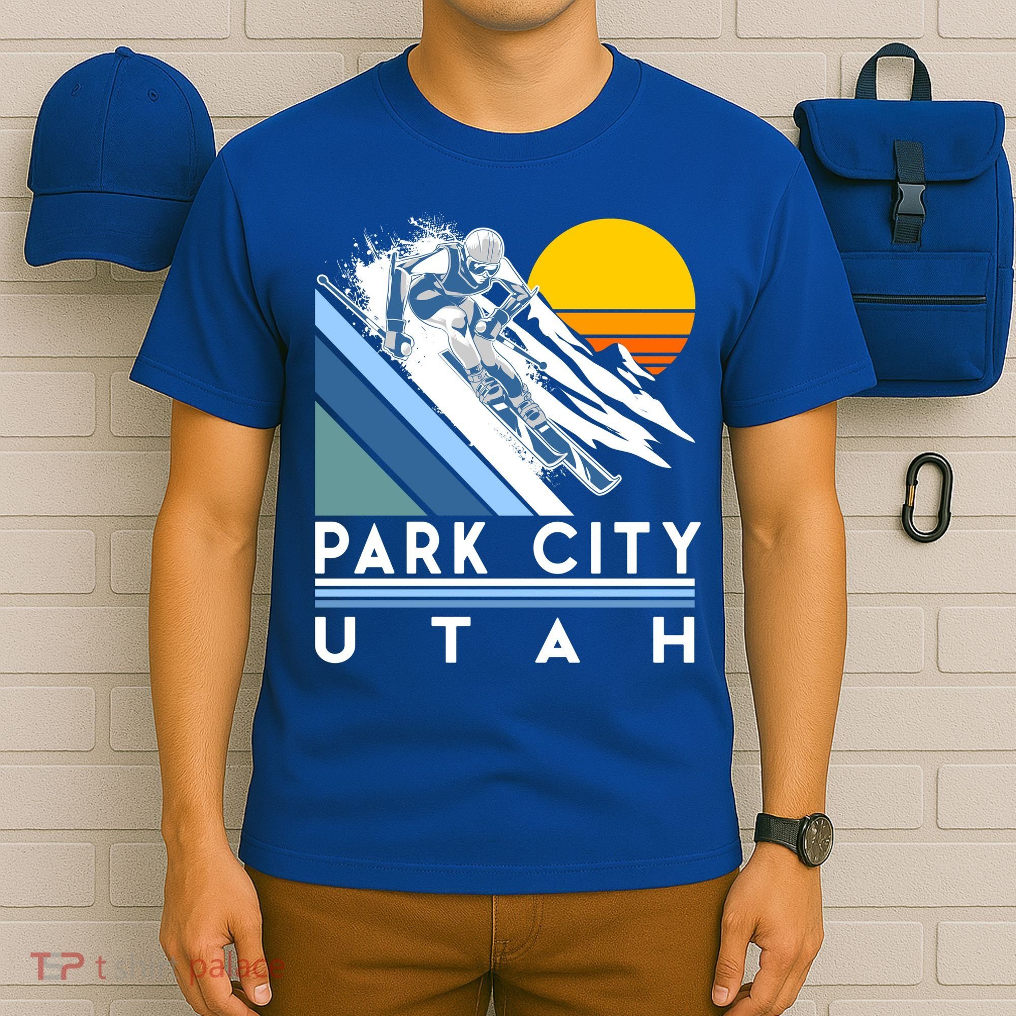 Park City Utah Retro Ski Cute Gift T-Shirt