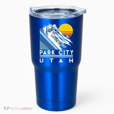 Park City Utah Retro Ski Cute Gift Tumbler