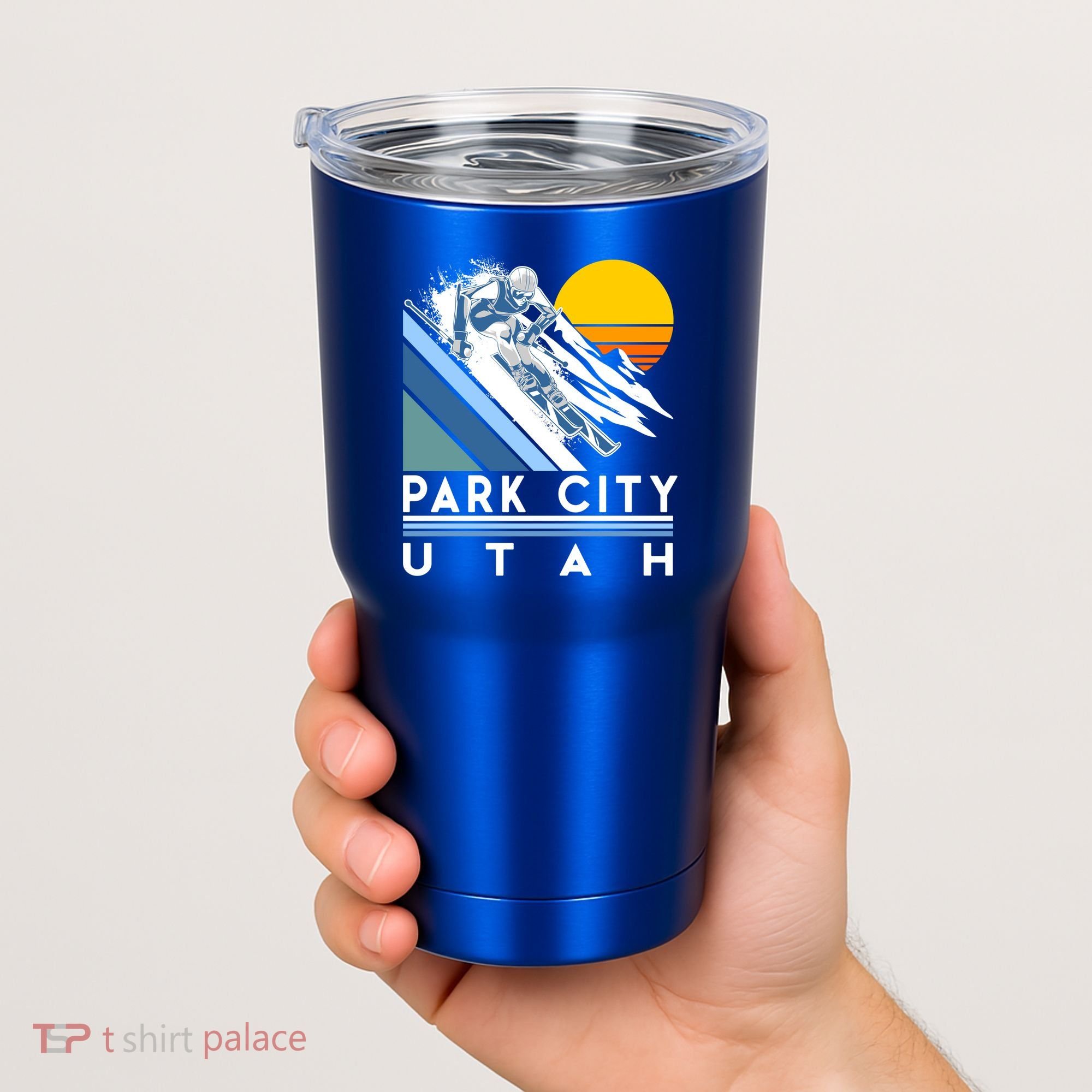 Park City Utah Retro Ski Cute Gift Tumbler