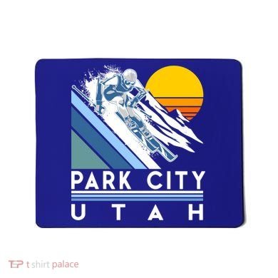 Park City Utah Retro Ski Cute Gift Mousepad