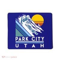 Park City Utah Retro Ski Cute Gift Mousepad thumb 0