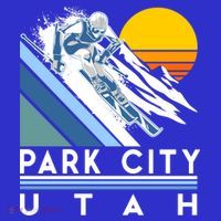 Park City Utah Retro Ski Cute Gift Mousepad thumb 1