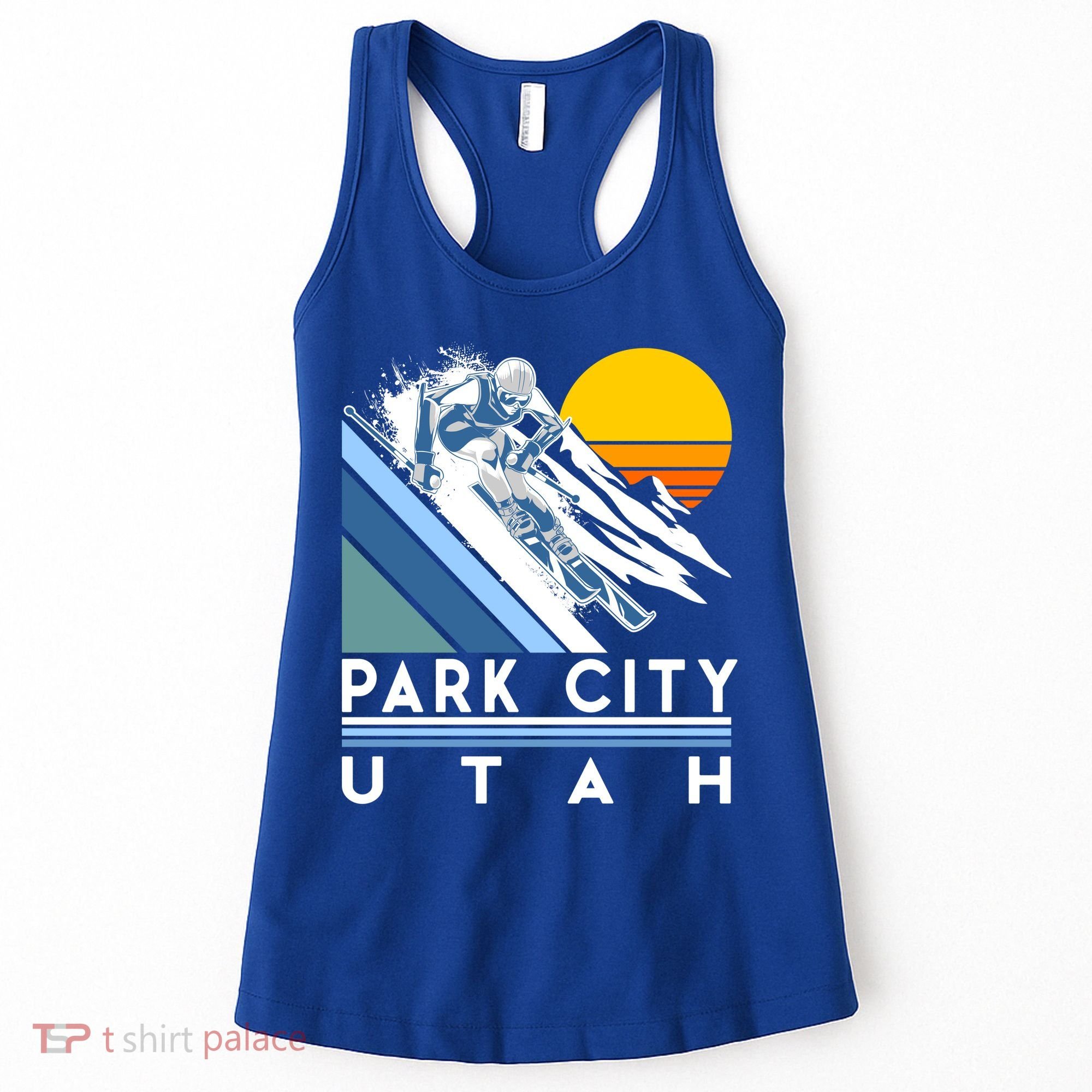 Park City Utah Retro Ski Cute Gift Women's Tank Top
