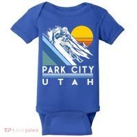 Park City Utah Retro Ski Cute Gift Baby Bodysuit thumb 0