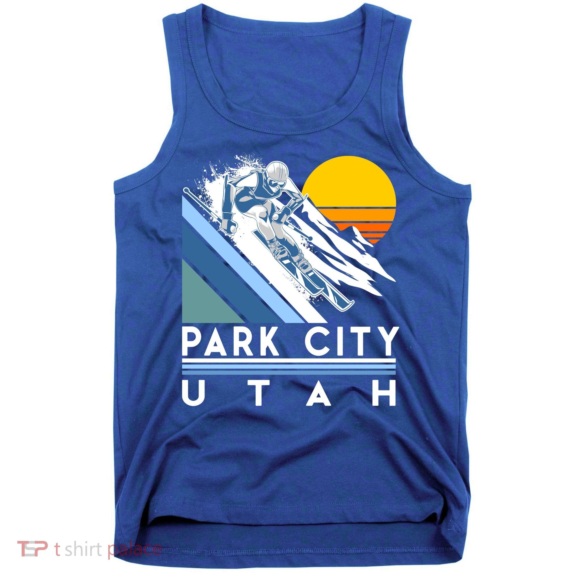 Park City Utah Retro Ski Cute Gift Tank Top