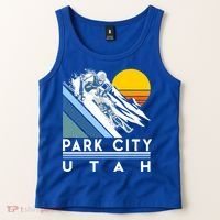 Park City Utah Retro Ski Cute Gift Tank Top thumb 2