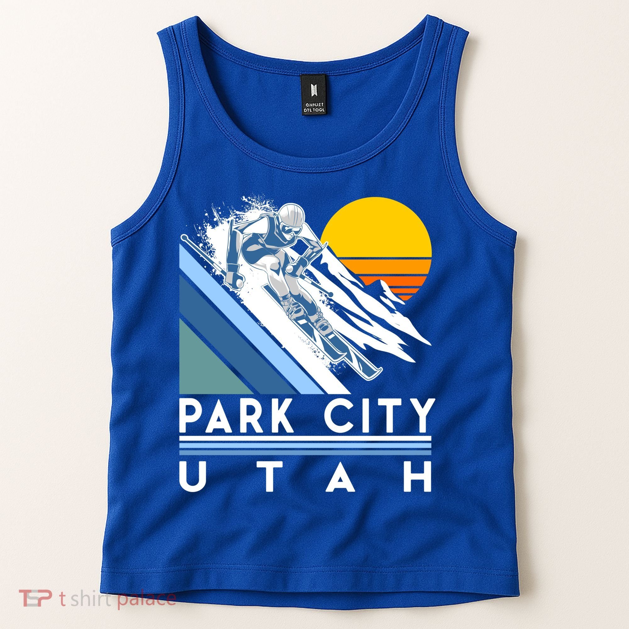 Park City Utah Retro Ski Cute Gift Tank Top