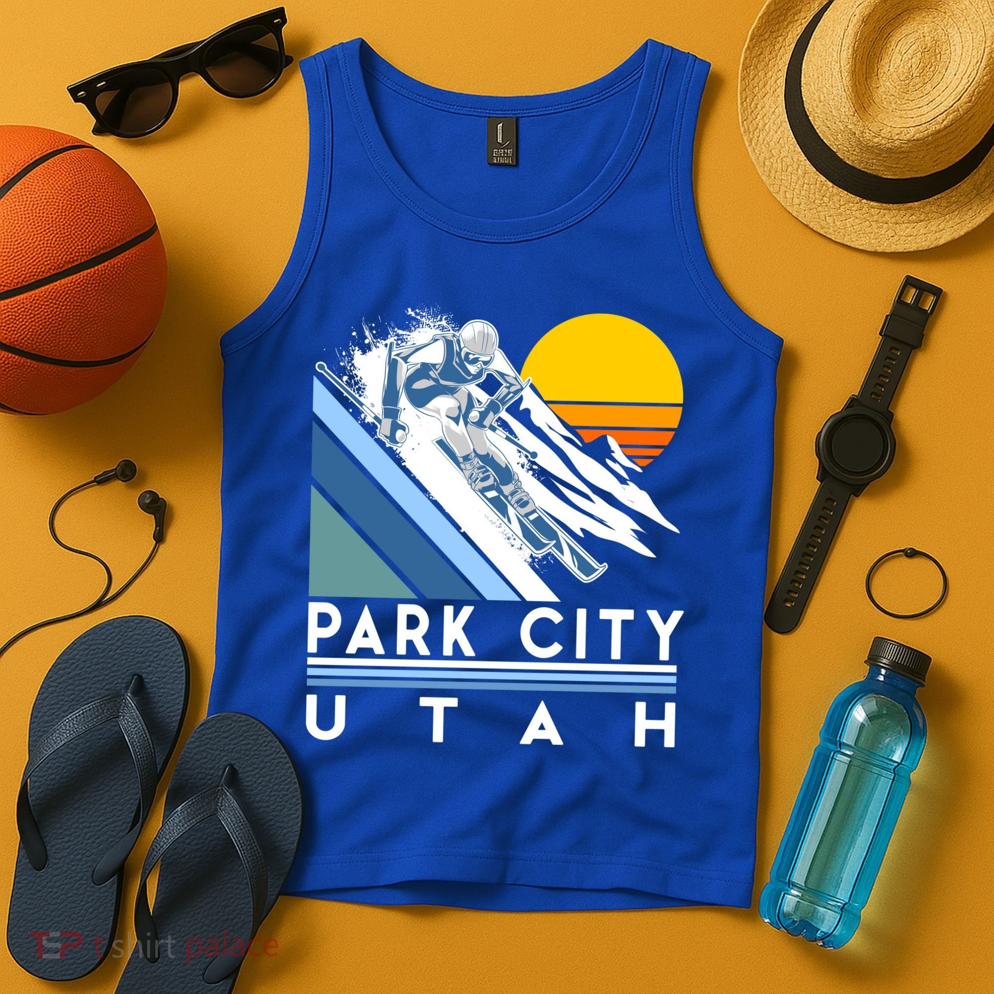 Park City Utah Retro Ski Cute Gift Tank Top