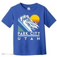 Park City Utah Retro Ski Cute Gift Toddler T-Shirt thumb 0