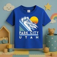 Park City Utah Retro Ski Cute Gift Toddler T-Shirt thumb 3