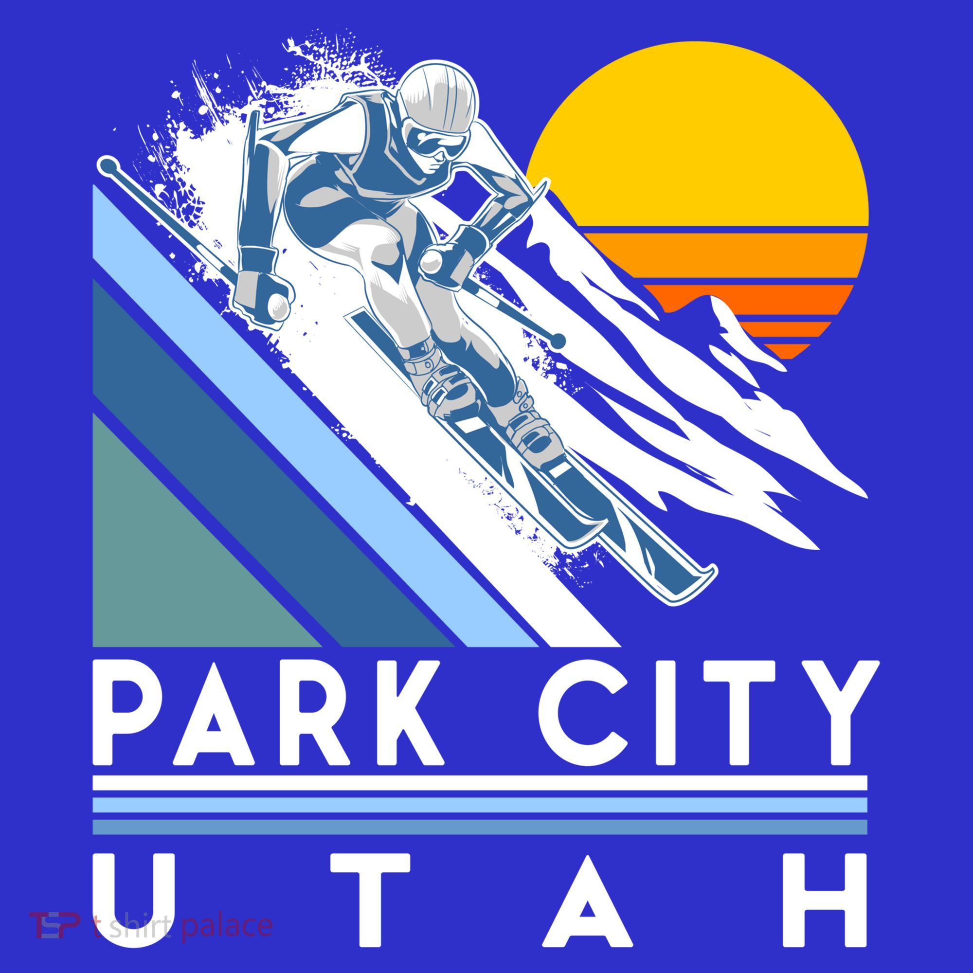 Park City Utah Retro Ski Cute Gift Visor