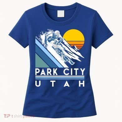 Park City Utah Retro Ski Cute Gift Women's T-Shirt