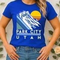 Park City Utah Retro Ski Cute Gift Women's T-Shirt thumb 2