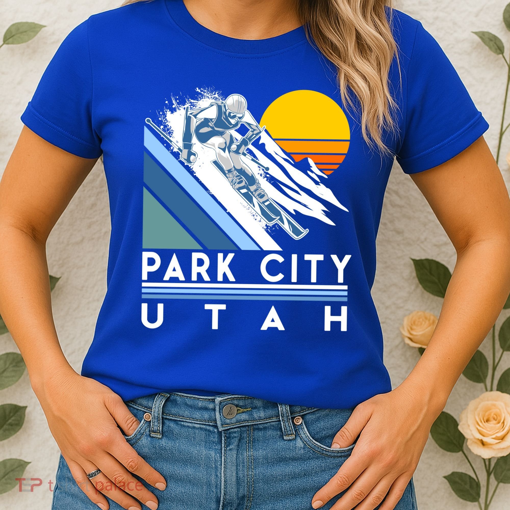 Park City Utah Retro Ski Cute Gift Women's T-Shirt