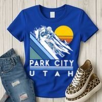 Park City Utah Retro Ski Cute Gift Women's T-Shirt thumb 3