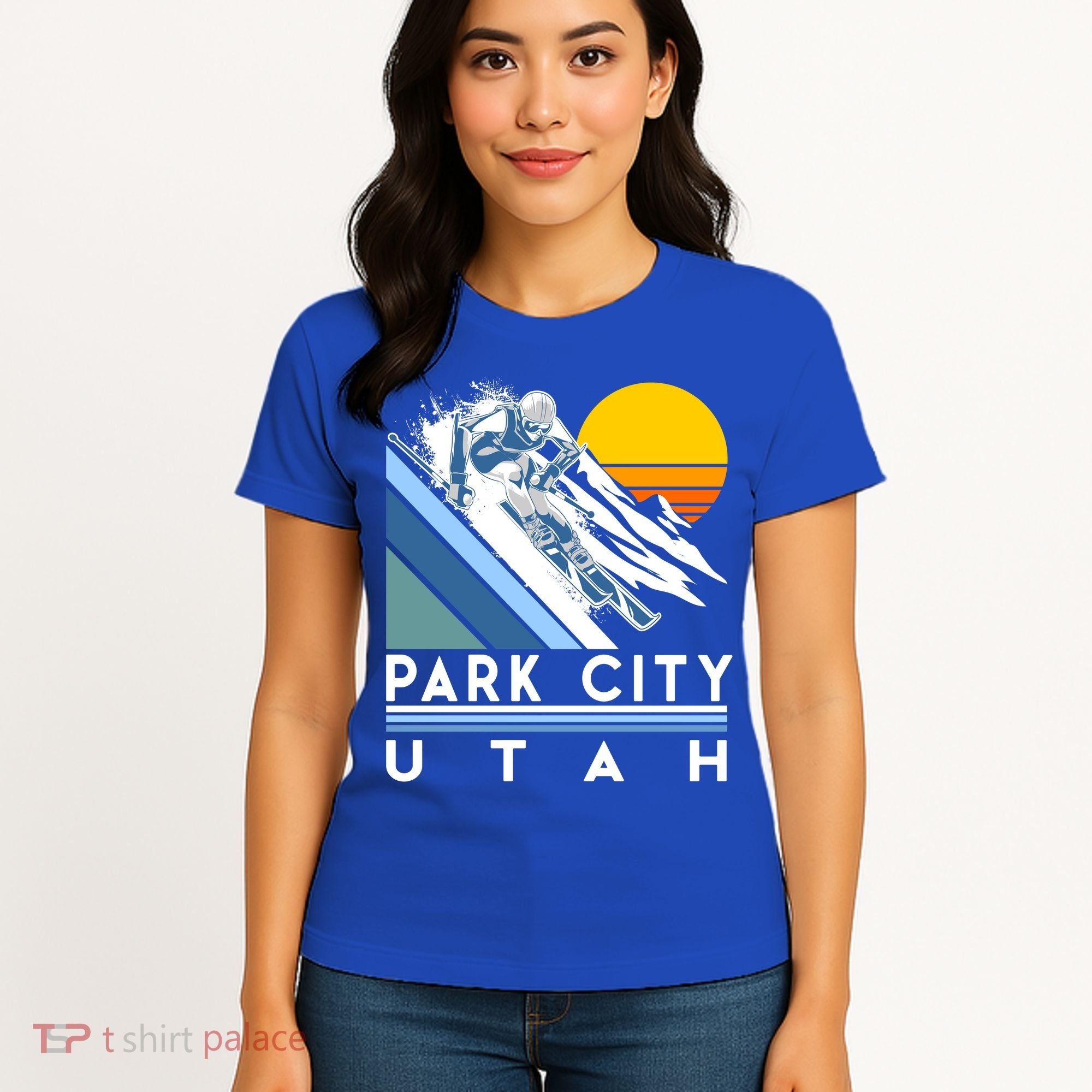 Park City Utah Retro Ski Cute Gift Women's T-Shirt