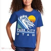 Park City Utah Retro Ski Cute Gift Kids T-Shirt thumb 2