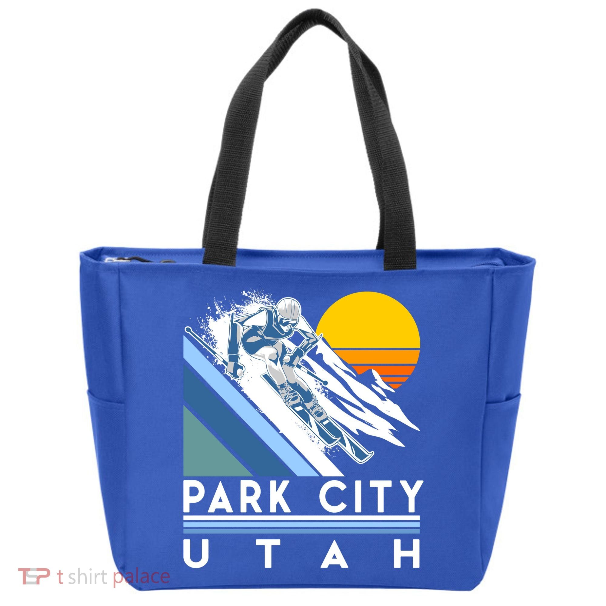 Park City Utah Retro Ski Cute Gift Tote Bag