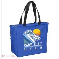 Park City Utah Retro Ski Cute Gift Tote Bag thumb 2
