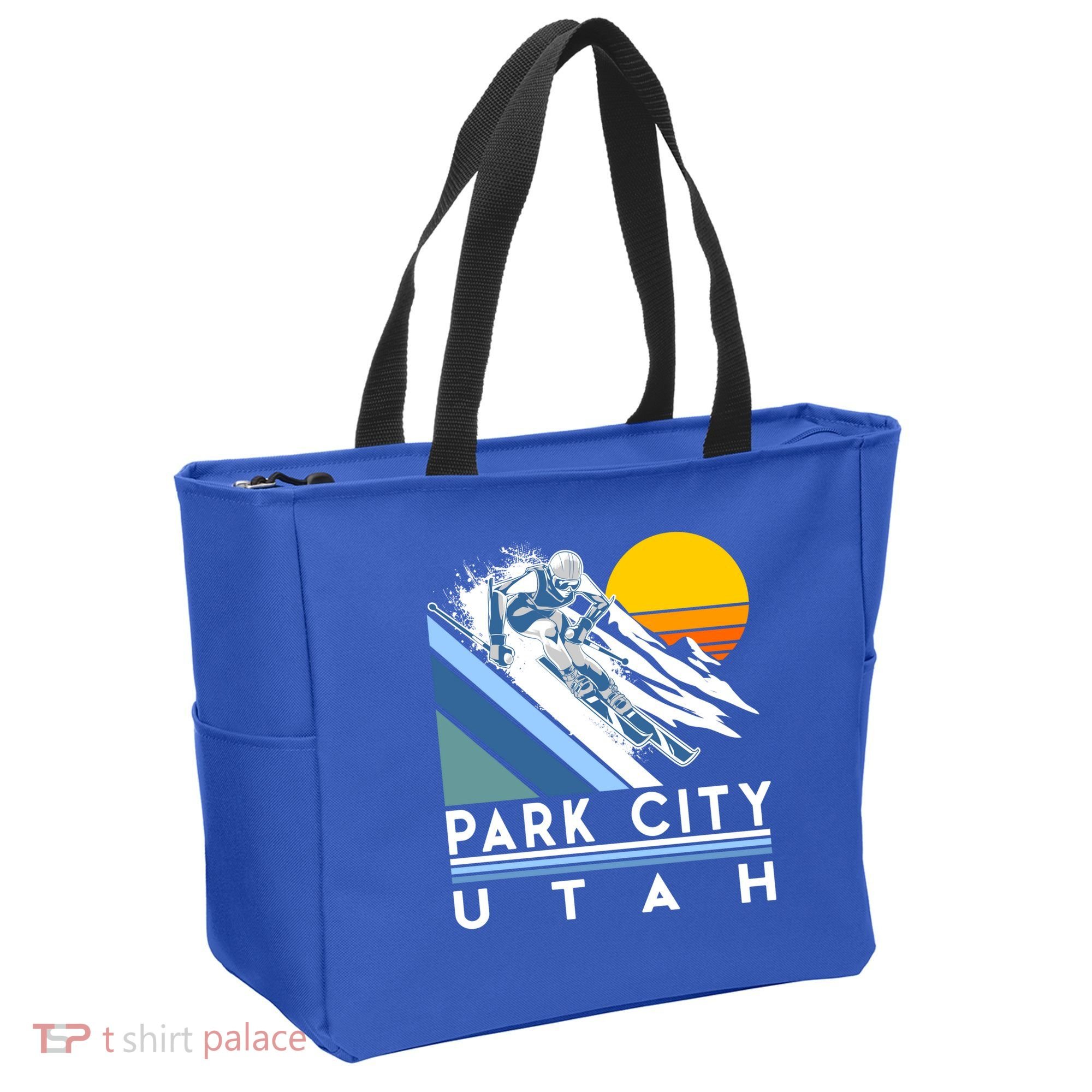 Park City Utah Retro Ski Cute Gift Tote Bag