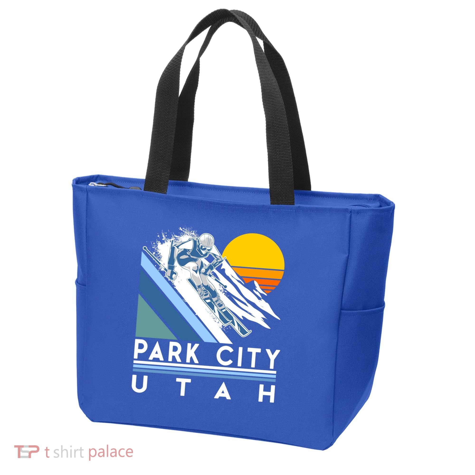 Park City Utah Retro Ski Cute Gift Tote Bag