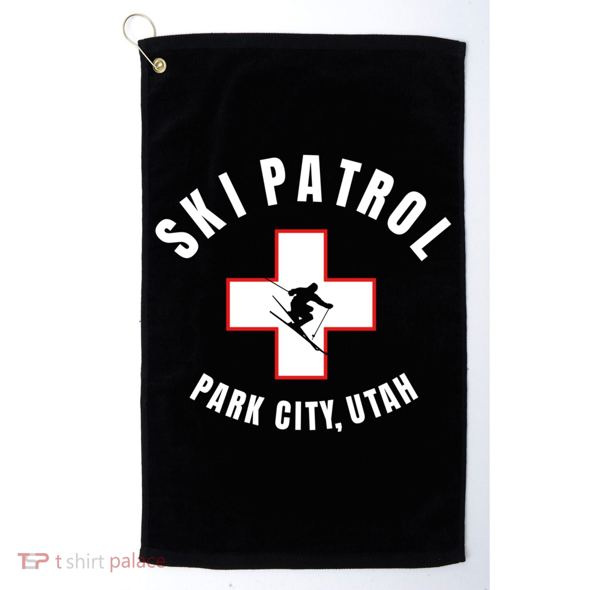 Park City Utah Ski Patrol Gift Golf Towel