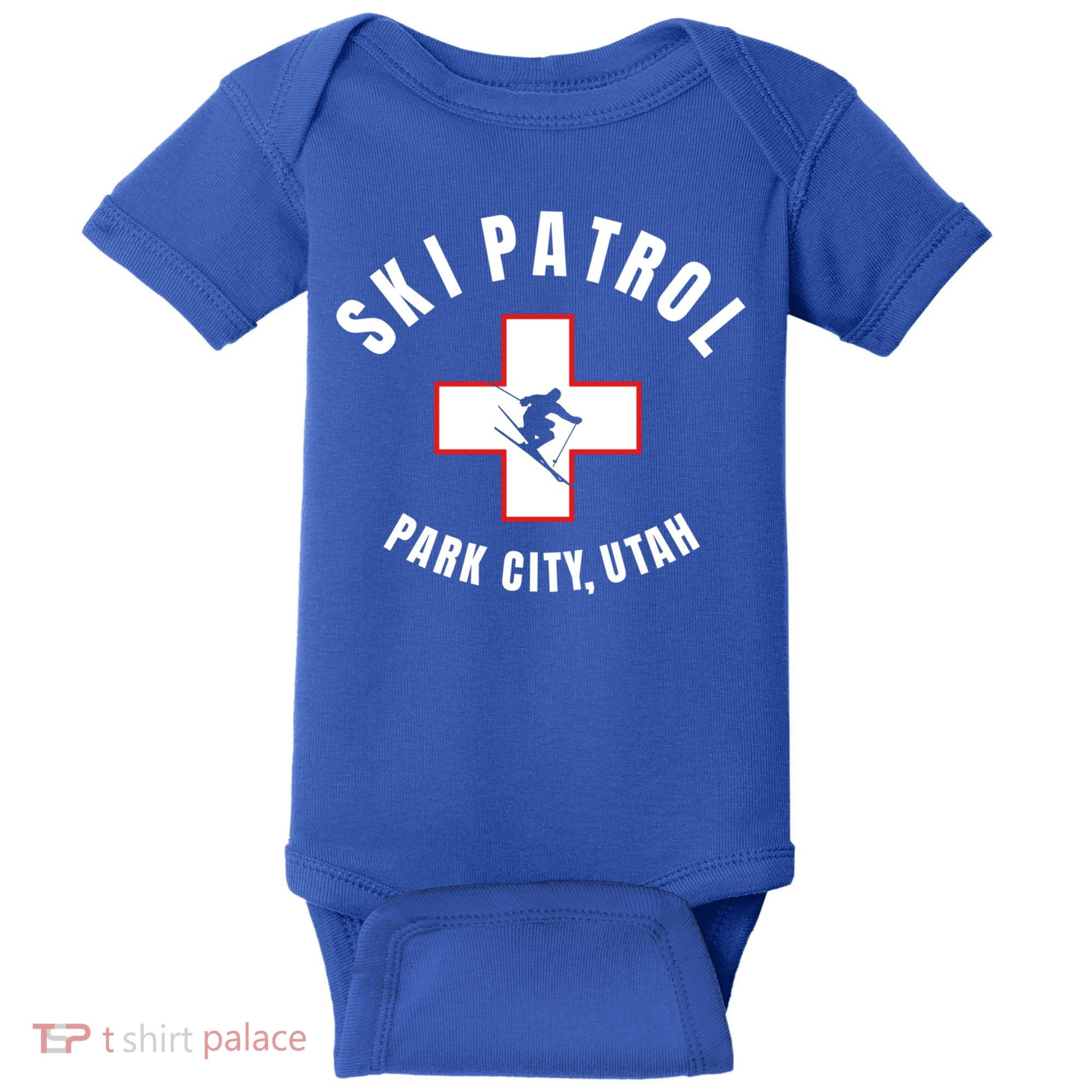 Park City Utah Ski Patrol Gift Baby Bodysuit