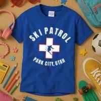 Park City Utah Ski Patrol Gift Kids T-Shirt thumb 3