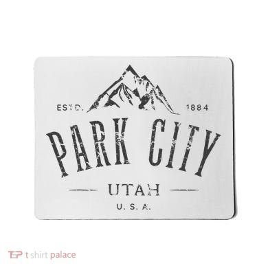 Park City Utah Awesome Mountain Design Souvenir Mousepad
