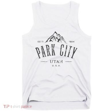 Park City Utah Awesome Mountain Design Souvenir Tank Top
