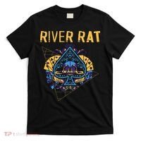 Poker Cards Vintage Spade River Rat T-Shirt thumb 0