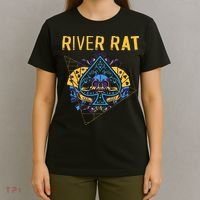 Poker Cards Vintage Spade River Rat T-Shirt thumb 4