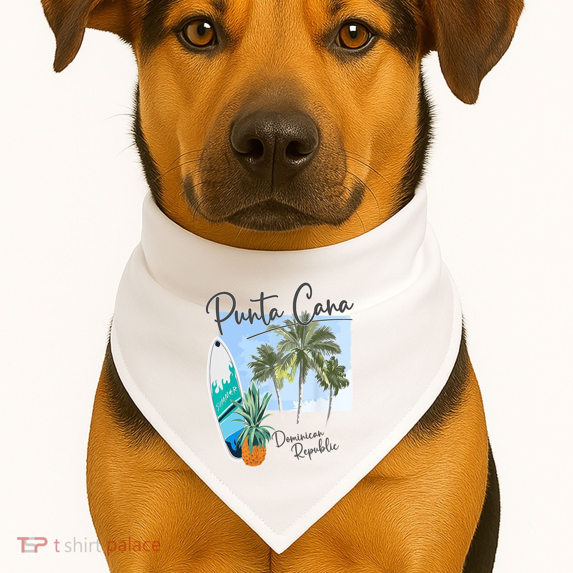 Punta Cana Vacation Punta Cana Souvenirs Dominican Republic USA-Made Doggie Bandana