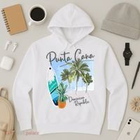 Punta Cana Vacation Punta Cana Souvenirs Dominican Republic Hoodie thumb 3