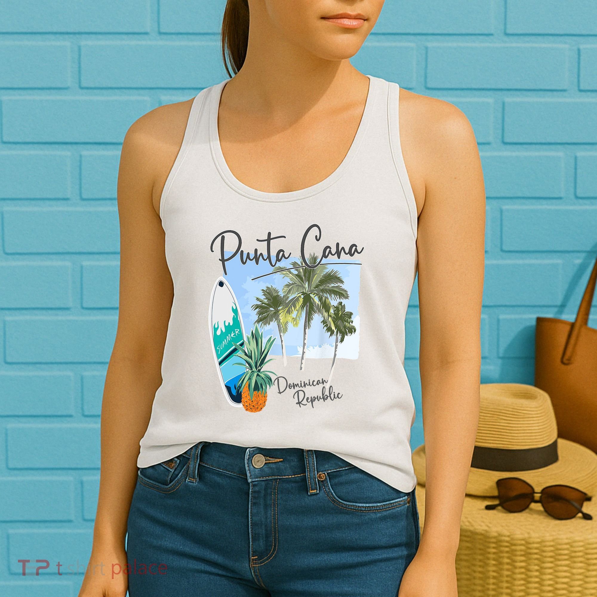 Punta Cana Vacation Punta Cana Souvenirs Dominican Republic Women's Tank Top