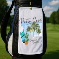 Punta Cana Vacation Punta Cana Souvenirs Dominican Republic Golf Towel thumb 2