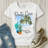Punta Cana Vacation Punta Cana Souvenirs Dominican Republic Women's T-Shirt thumb 3