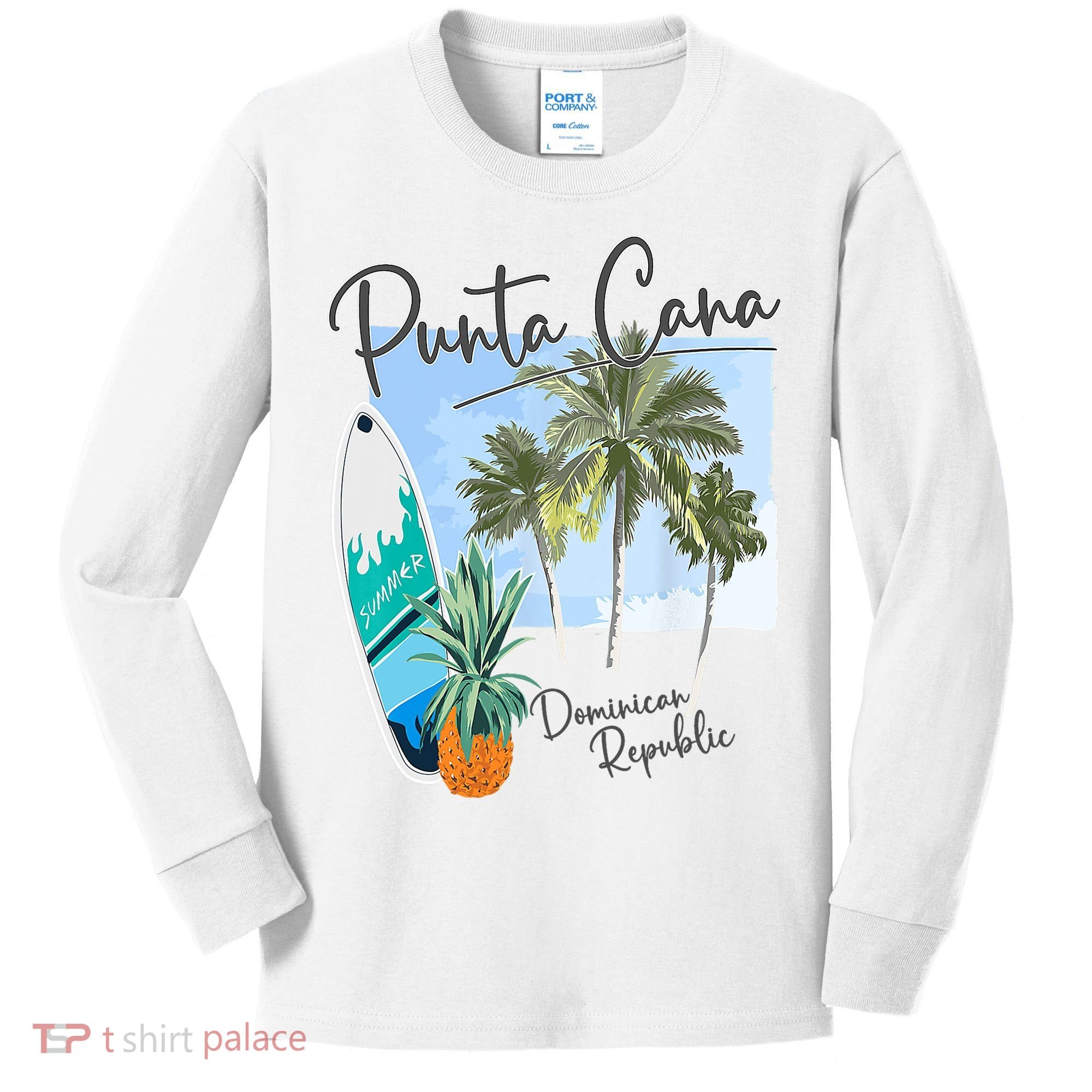 Punta Cana Vacation Punta Cana Souvenirs Dominican Republic Kids Long Sleeve Shirt